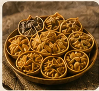 Savory snacks, namkeen and papad